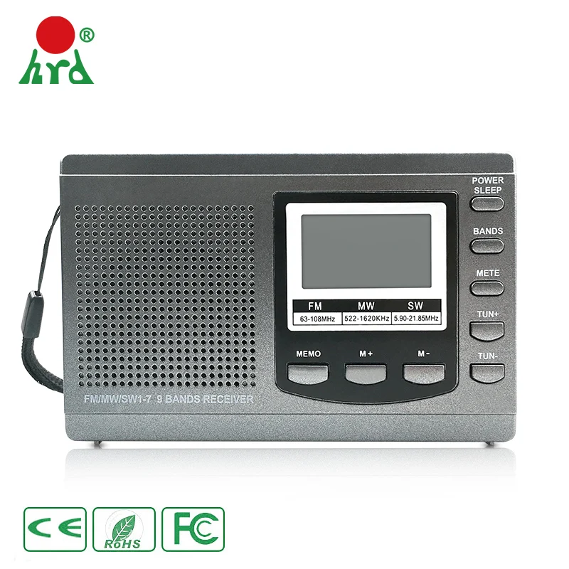 

11.11 Super Week Cheap Portable Best Quality Am Fm Portable Radio With Big Buttons, Gray