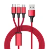 New 3 in 1 USB Data Cable Charger with Micro USB Cable for Mobile Phone Computer
