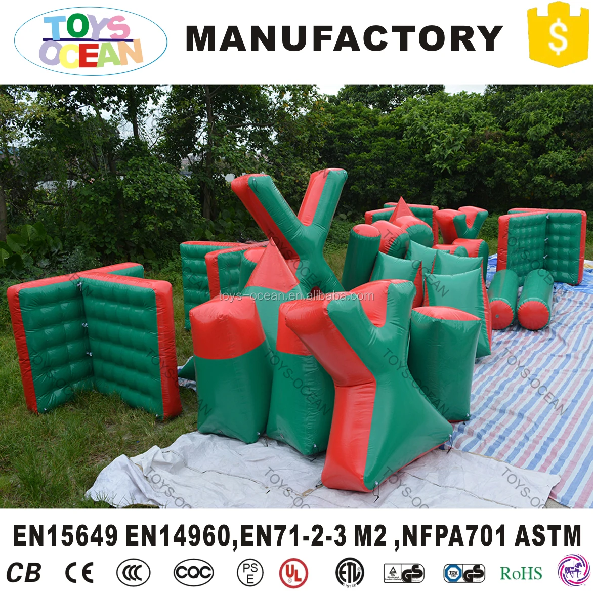 Inflatable Paintball Barrier/pvc Inflatable Barriers Sports Buy Pvc