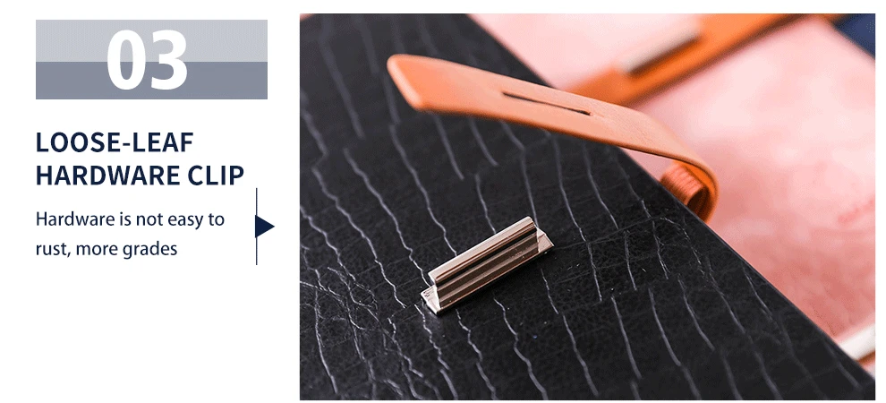 Promotional Custom Logo Paper Back A5 PU Leather Notebook With Pen