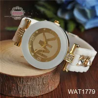 

Dial White Gold bracelet with white crystal wrist watch WAT1779 White Watch