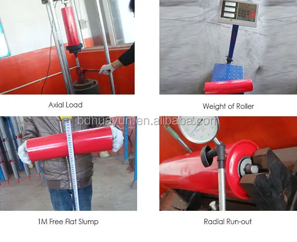 coal mining equipment used impact rubber idler rollers