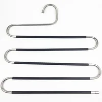 

Space Saving S Shaped Hangers with Extra Grip for all Clothes Pants Jeans Scarf Non Slip Organizer for your Closet at Home