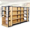 pine wood display shelf/shelf for water bottles for shop