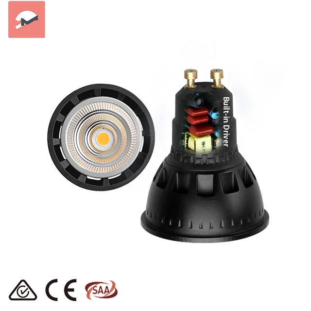 Factory Price CRI95 Dim To Warm 70lm/w 40000H 5W 2700K LED GU10