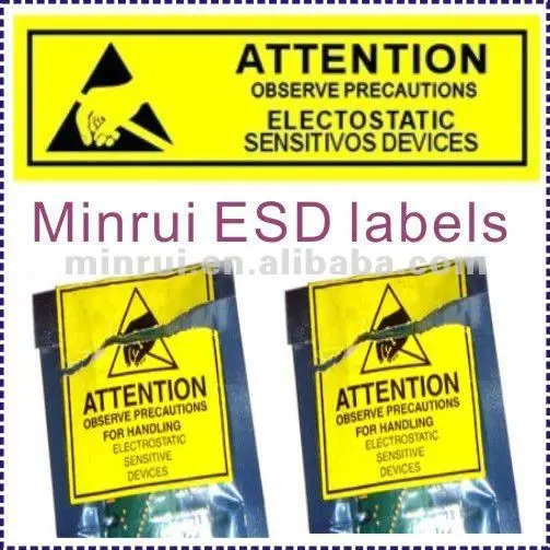 Esd Attention Labels,Esd Security Tags,Personalized Labels Tags - Buy ...