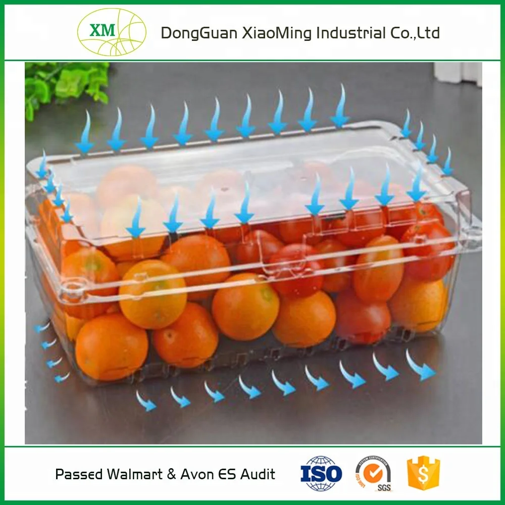 
Wholesale biodegradable pvc pet disposable transparent plastic fruit blister packaging tray 