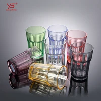 

Factory supply high class PC unbreakable plastic water cup with design polycarbonate glass cup clear poly cups philippines