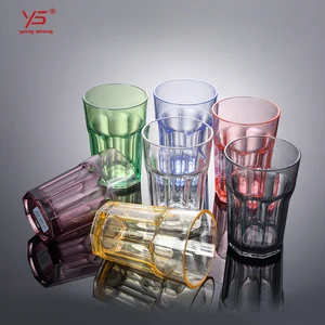 Image of Factory supply high class PC unbreakable plastic water cup with design polycarbonate glass cup clear poly cups philippines