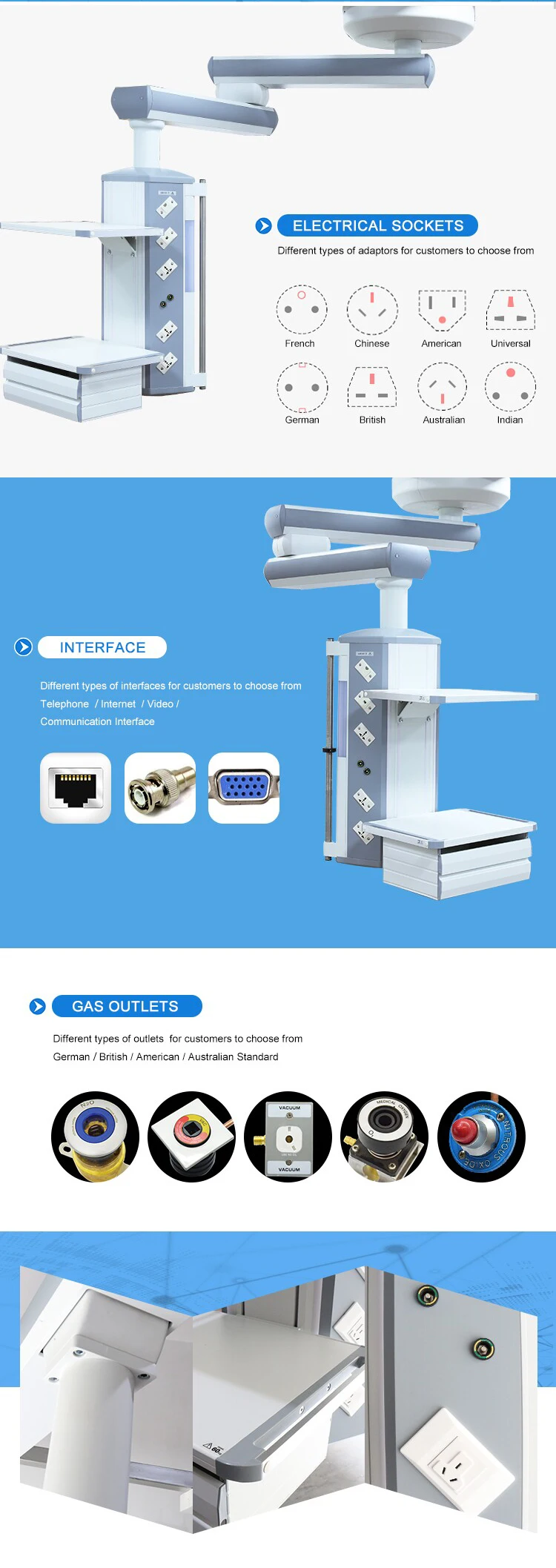 Single Arm ICU Pendant Hospital Pendant