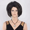 Wig caps for making wigs chin length synthetic bob wig with inward facing curl