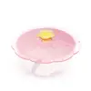 Cunite OEM Food Grade Flower Shape Sealed Leakproof Tea or Coffee Mug Cover Silicone Suction Cup Lid
