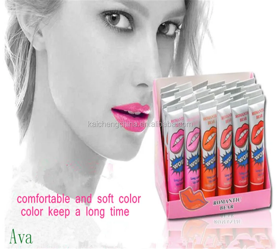 

Sxkeysun 2019 Newest Product Magic Romantic Bear Peel off Lipsick Lip Gloss, Lip Tattoo wow Lipstick