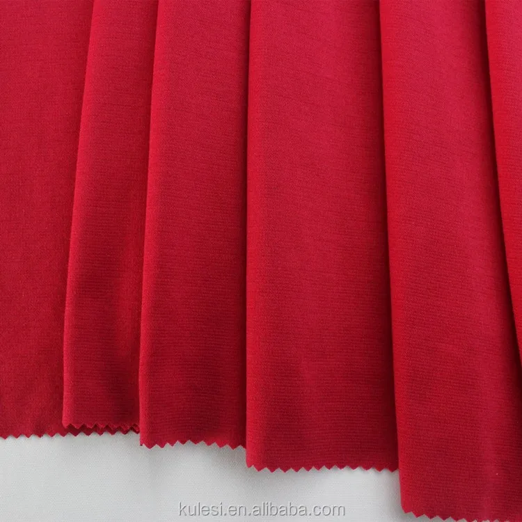 
Shaoxing factory 40S viscose nylon spandex knitting roma fabric NR roma 420GSM plain dyed for dress and suits high quality 