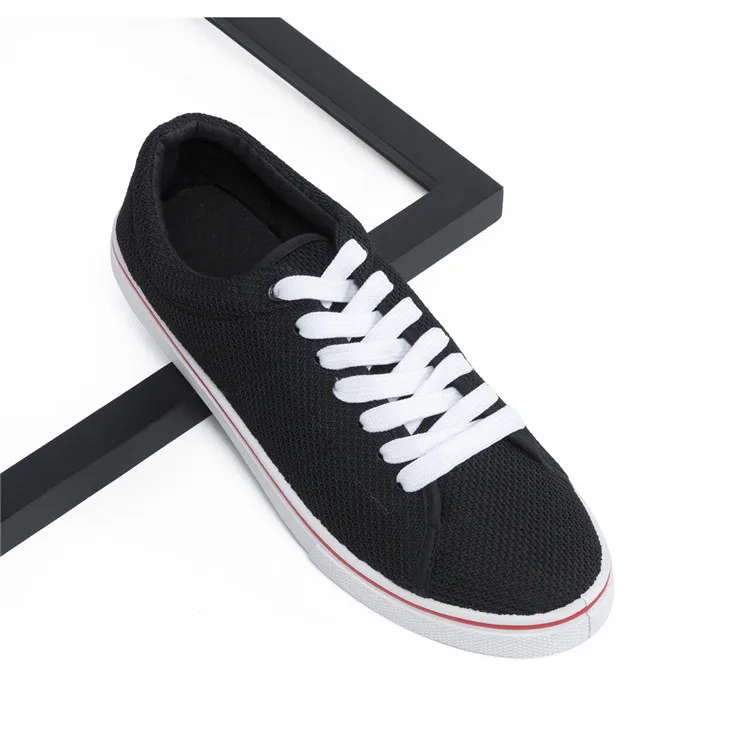 

Wholesale Breathable Flat Mesh Upper Sports Sneaker Shoes Men