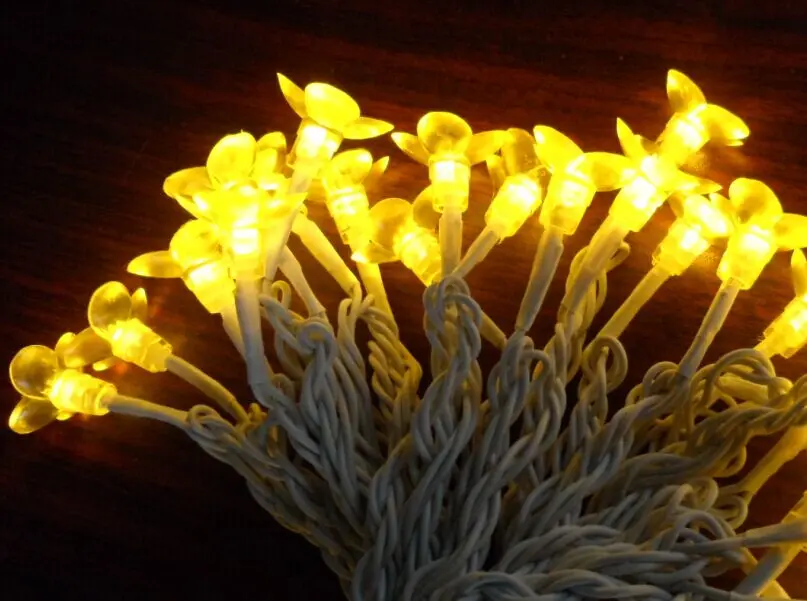 led string light with flower decorations outdoor ip44 waterproof