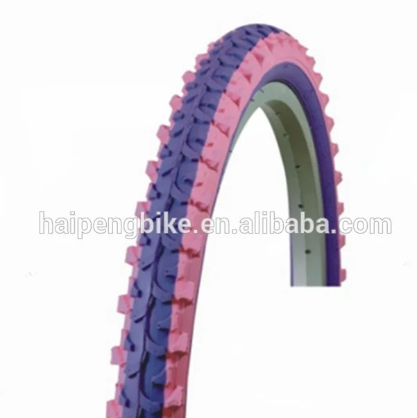 purple bike tires