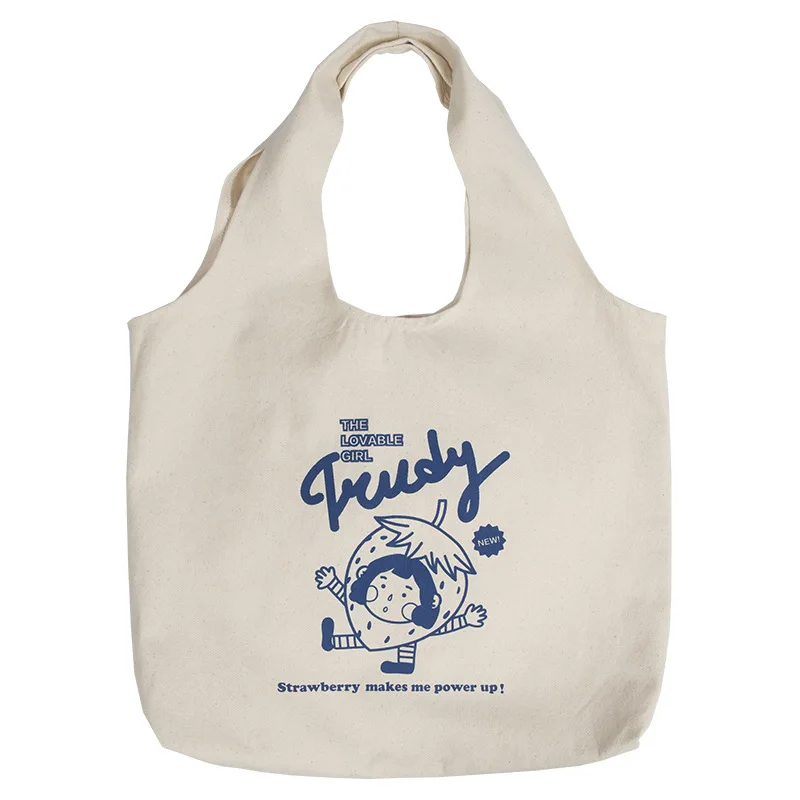 

Customized Fashion Style Promotion Cotton Muslin Fabric Shopping Handbag Organic Natural Canvas Tote Cotton Bag