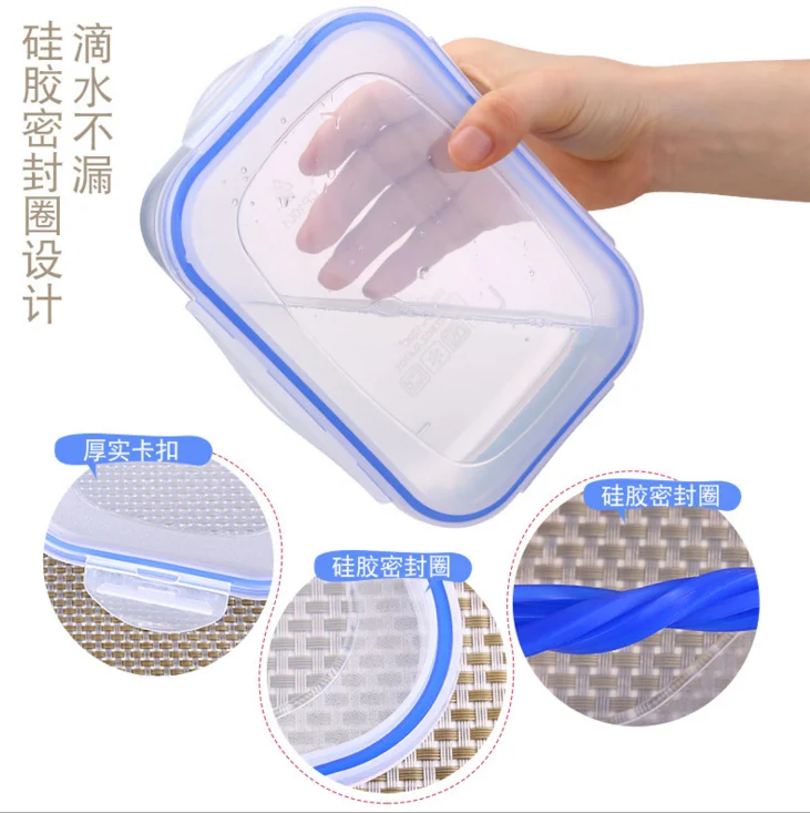 China supplier pp material 4 compartment lunch box,food storage