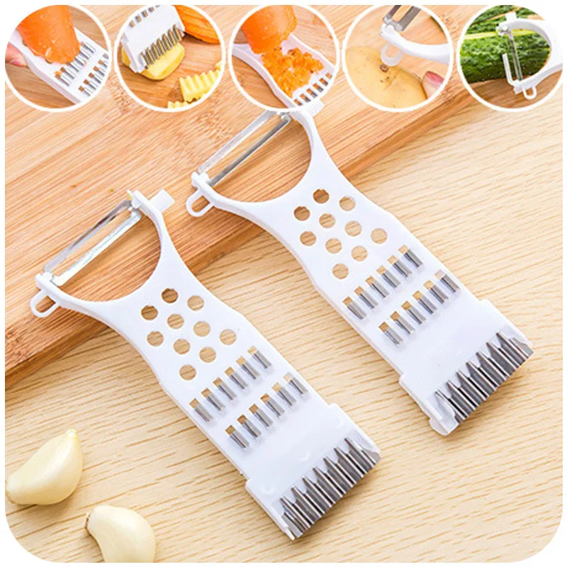 

Multifunction Fruit Vegetable Device Kitchen Grater Cut Cucumber Carrot Potato Peeler, As the picture