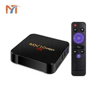 

Android TV box Allwinner H6 quad core 4g rom 32g ram MX10 pro tv player 2.4G wifi HD2.0 KD17.3 set top box supports 6K