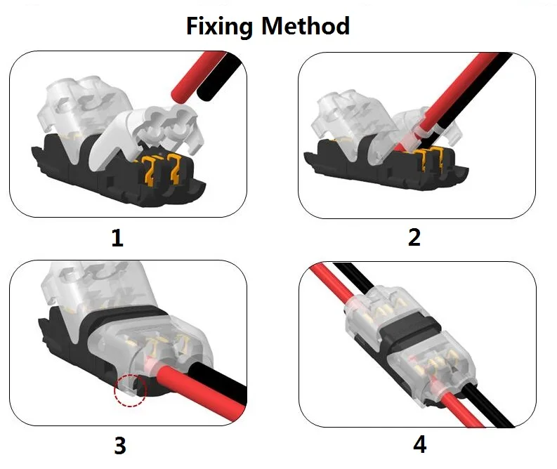 2018 Hot Selling 2 Pin Wire Connectors Waterproof Ip68 Wire Joint