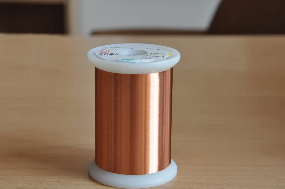 UEW 180 0.06mm 48AWG High frequency enameled magnet copper wire for voice coils - ANKUX.COM