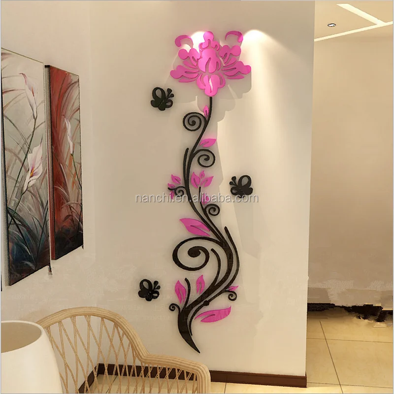 Details about   3D Colorful Flowers H1586 Wallpaper Wall art Self Adhesive Removable Sticker Wend show original title 