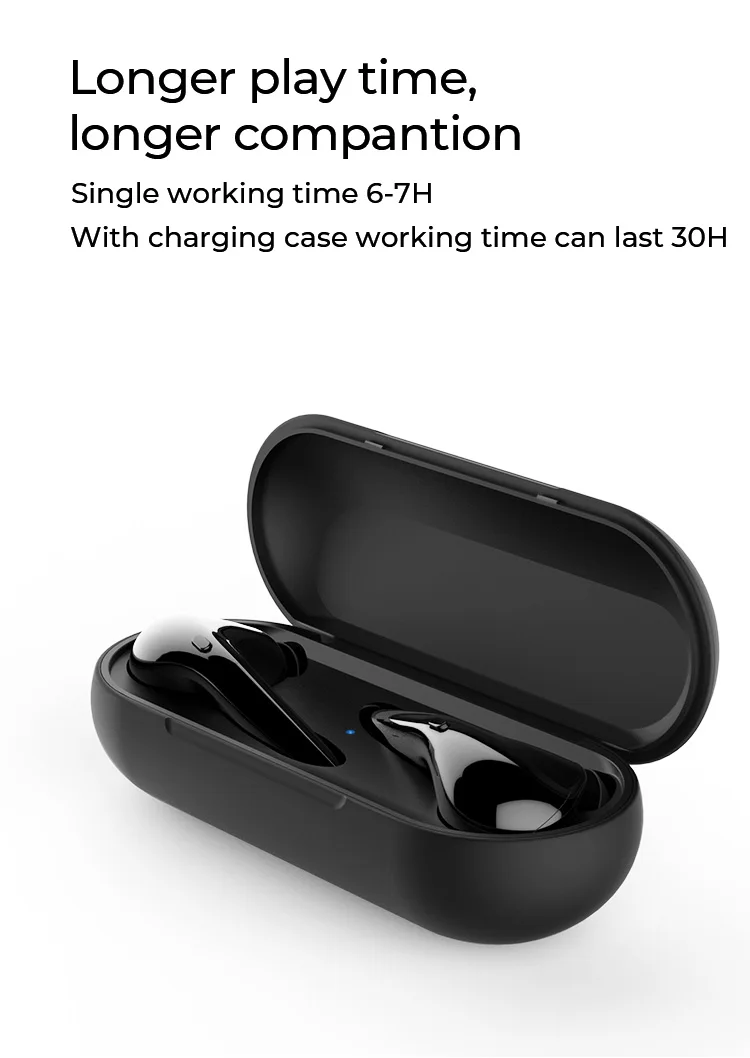 Myinnov M6S tws earphones w. noise canceling, HD sound super bass V5.0 true stereo wireless bluetooth earbuds for iphone samsung - ANKUX.COM