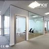 aluminium office partitioning system glass walls partitions for office