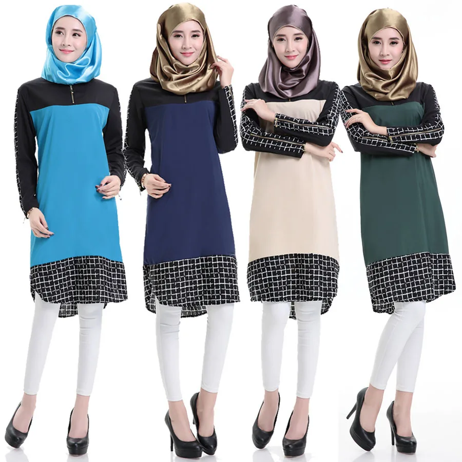 

2019 New model Abaya in Budai Muslim Abaya Dress Islamic Clothing for Women Abaya Indonesia Muslim Dress Long Sleeve midi dress, Beige;navy;dark green;blue