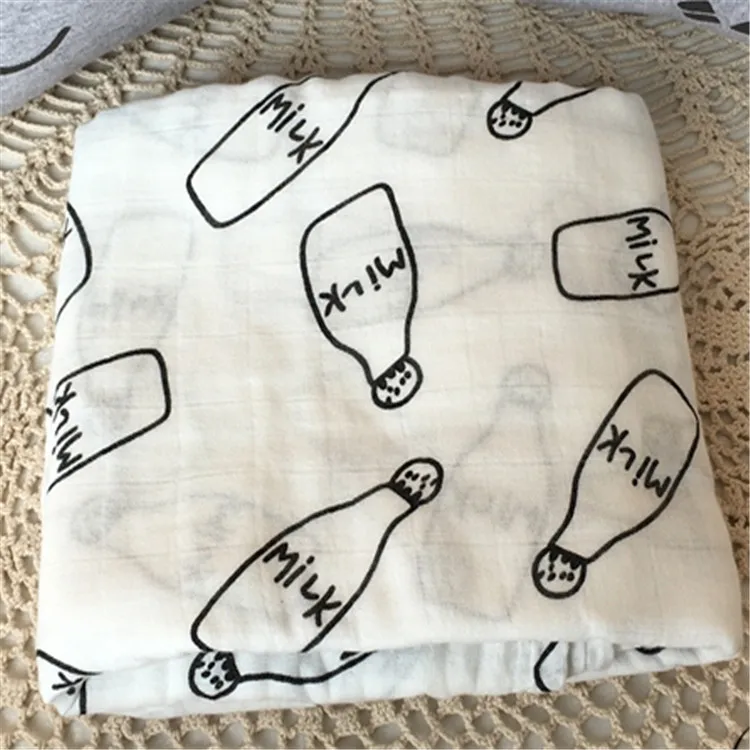 

Wholesale Muslin Cotton Milestone Blanket For Baby