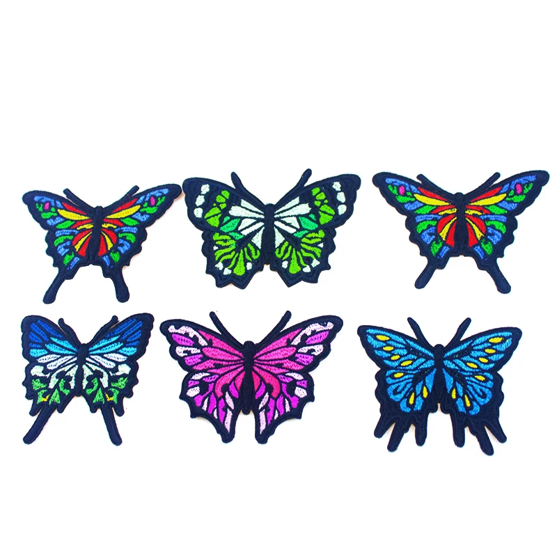

China Beautiful Decorative Butterfly Label Embroidery Patches on Clothes