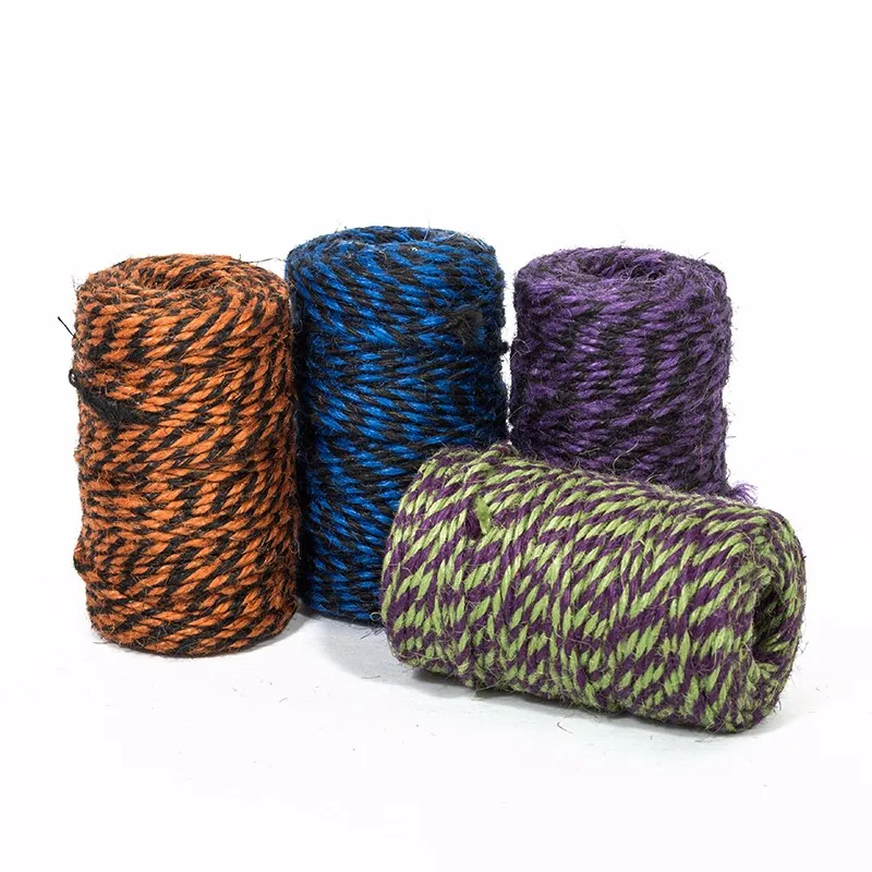 Burlap Colored Jute Twine Rope Cord String Colorful Craft Hemp Rope For ...