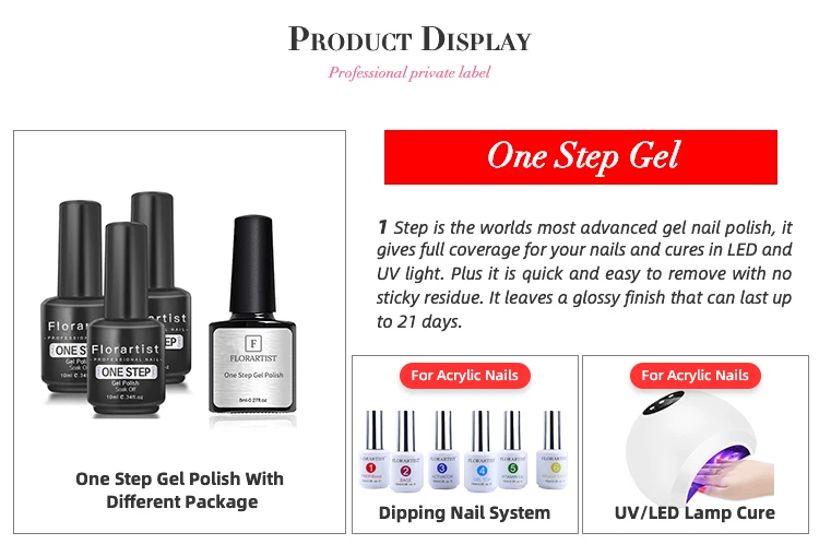 Oem Private Label Double Shine Uv Nail Gel With 10Ml 15Ml 20Ml Bottles