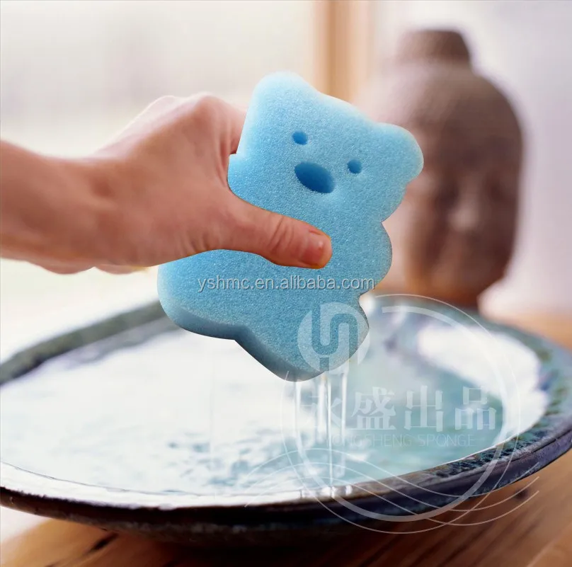 Little Bear Shaped Colorful Baby Body Bath Sponge Buy Little Bear