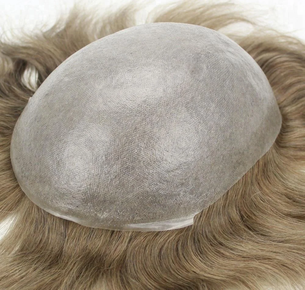 

Super Thin Skin Realistic single split knots toupee, N/a