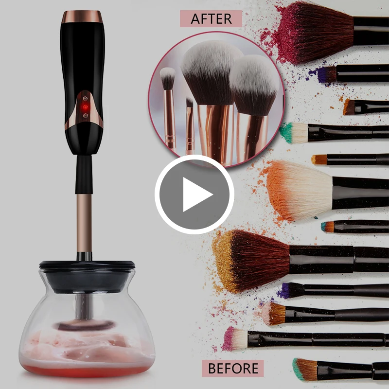 

New Private label Rechargeable Electric Makeup Brush Cleaner In Seconds Beauty Products Automatic Electric Makeup Brush Cleaner, N/a
