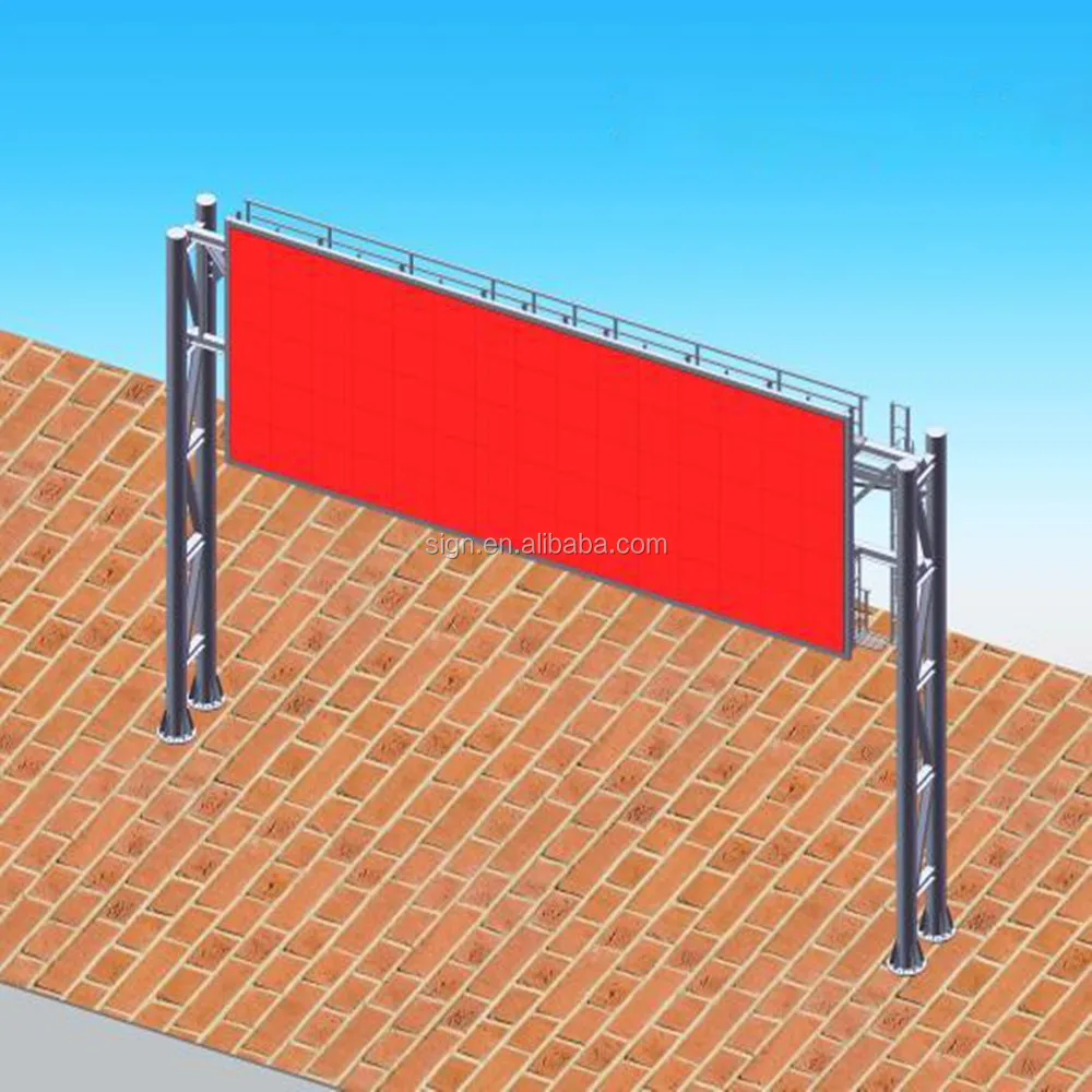 户外道路广告板跨桥p6 p8 p10 led屏幕广告牌价格