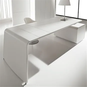 Fashion Ceo Desk White Modern Office Furniture Designer