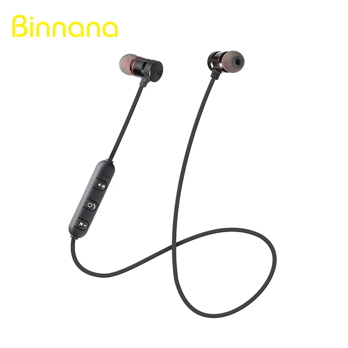 

Metal Cable Control Sport Wireless Stereo Magnet Bluetooth Earphone