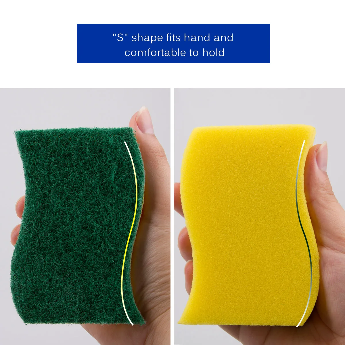 Mr Siga Heavy Duty Scrubber Dish Washing Kitchen Nylon Sponge Eco