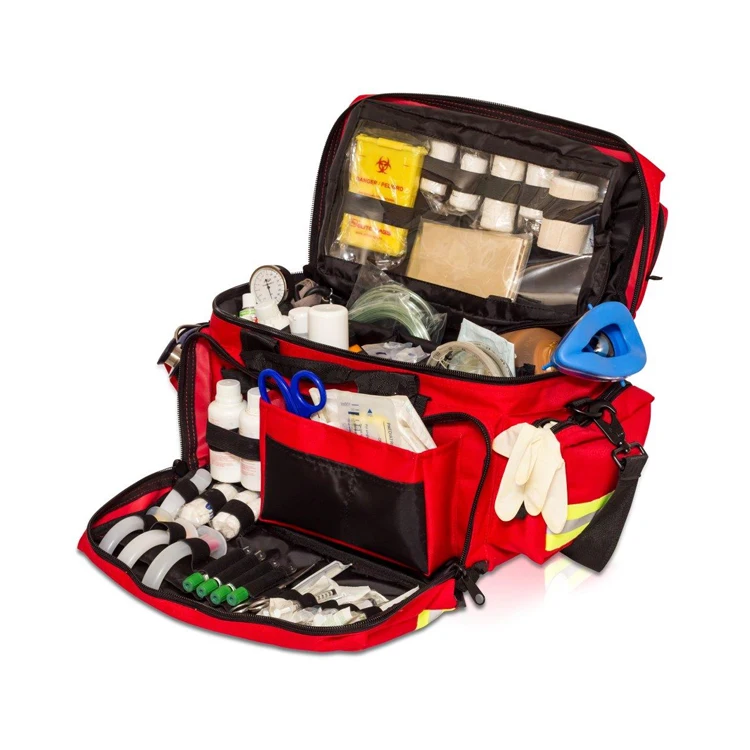 Medical Life Support Elite Emergency Large Capacity Red Bag,Medical Grab Bag Buy Grab Bag