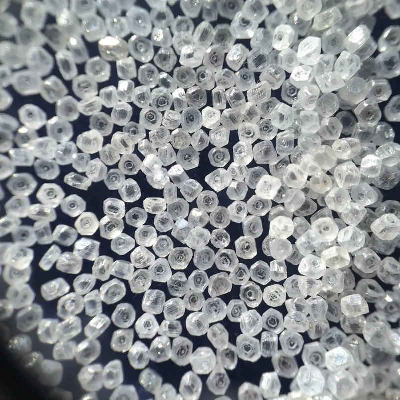 

factory 1.2mm 1.5mm 50piece per carat all small size Hpht VS diamond hpht uncut rough diamond for sale, E d f