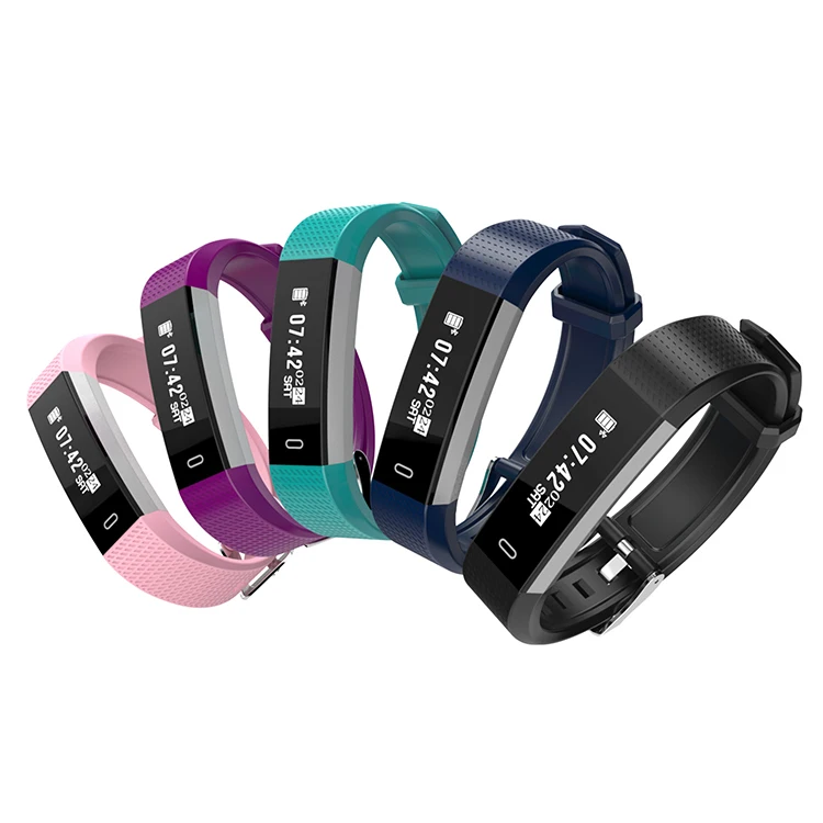 

2018 Best Seller 0.87 inch Touch Screen Smart Bracelet ID115 Plus, Black;blue;green;purple;pink