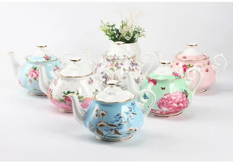Home Goods Tea Sets Small Ceramic Teapot Set With Beautiful Pattern