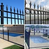 2015 Baochuan Cheap wrought iron fence panels for sale/Fence panels square tube/Galvanized steel pipe fence