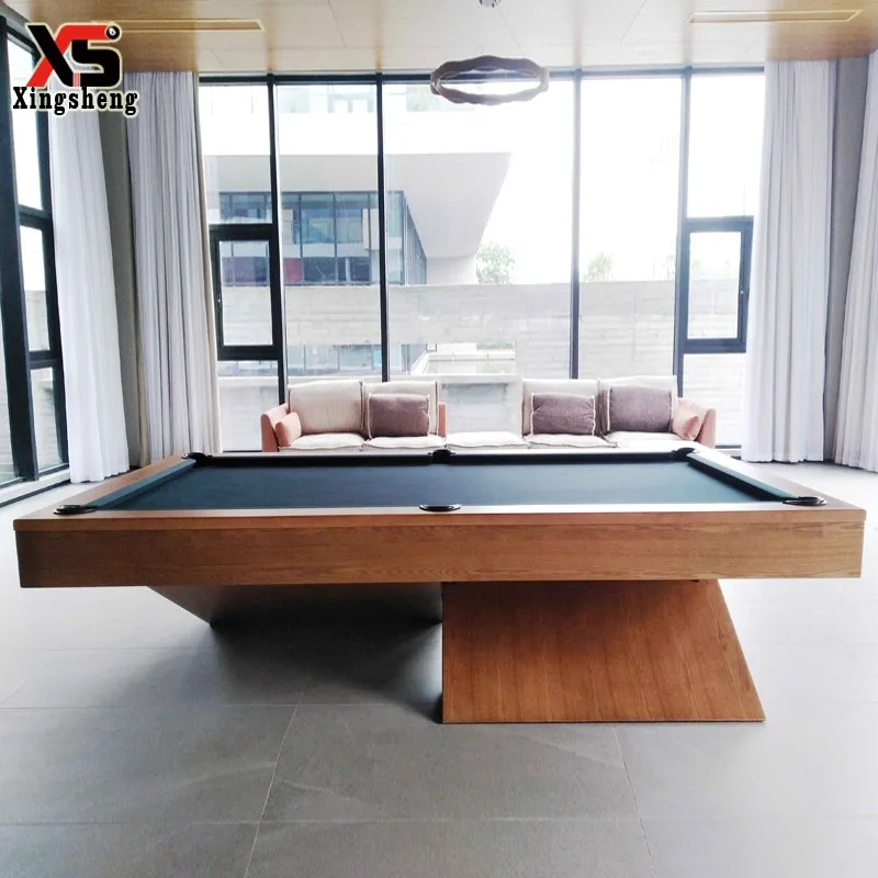 

2021 xingsheng billiard factory modern designs high quality slate bed X shape legs 7ft/8ft/9ft billiards pool table for sale