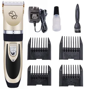 Image of Professional Low Noise Heavy Duty Pet Hair Trimmer Kit Detachable Dog Grooming Clippers