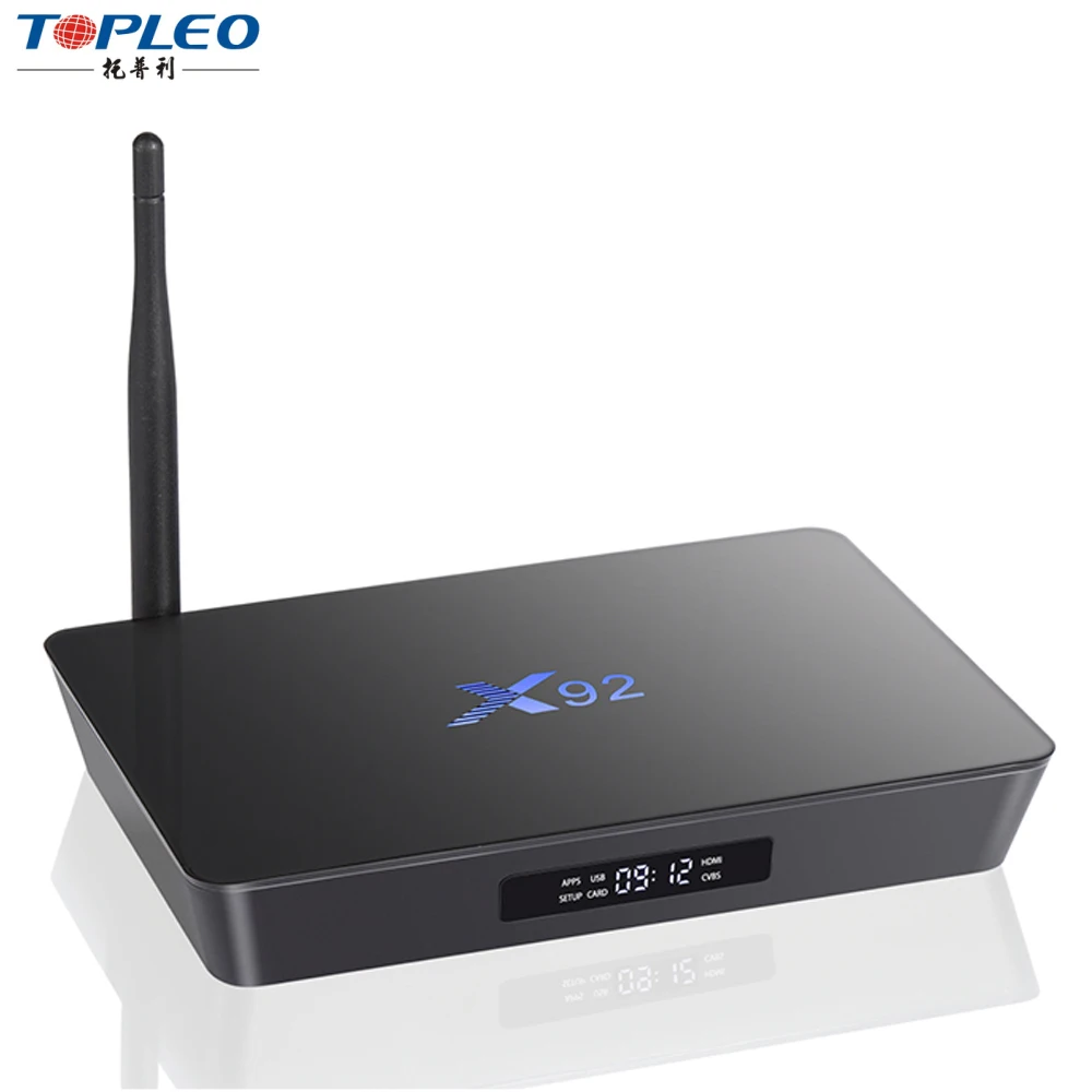 

X92 2GB 16GB Amlogic S912 Marshmallow tv box play store app kd 17.0 android tv box, Black